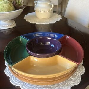 Longaberger crescent dish
